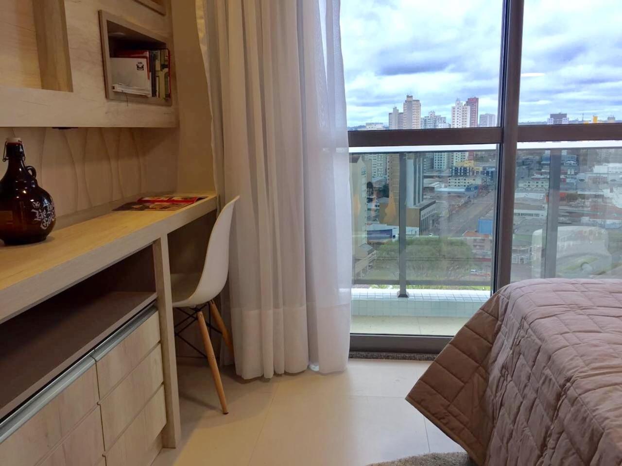 קוריטיבה Estudio Moderno Com Linda Vista Para A Serra מראה חיצוני תמונה