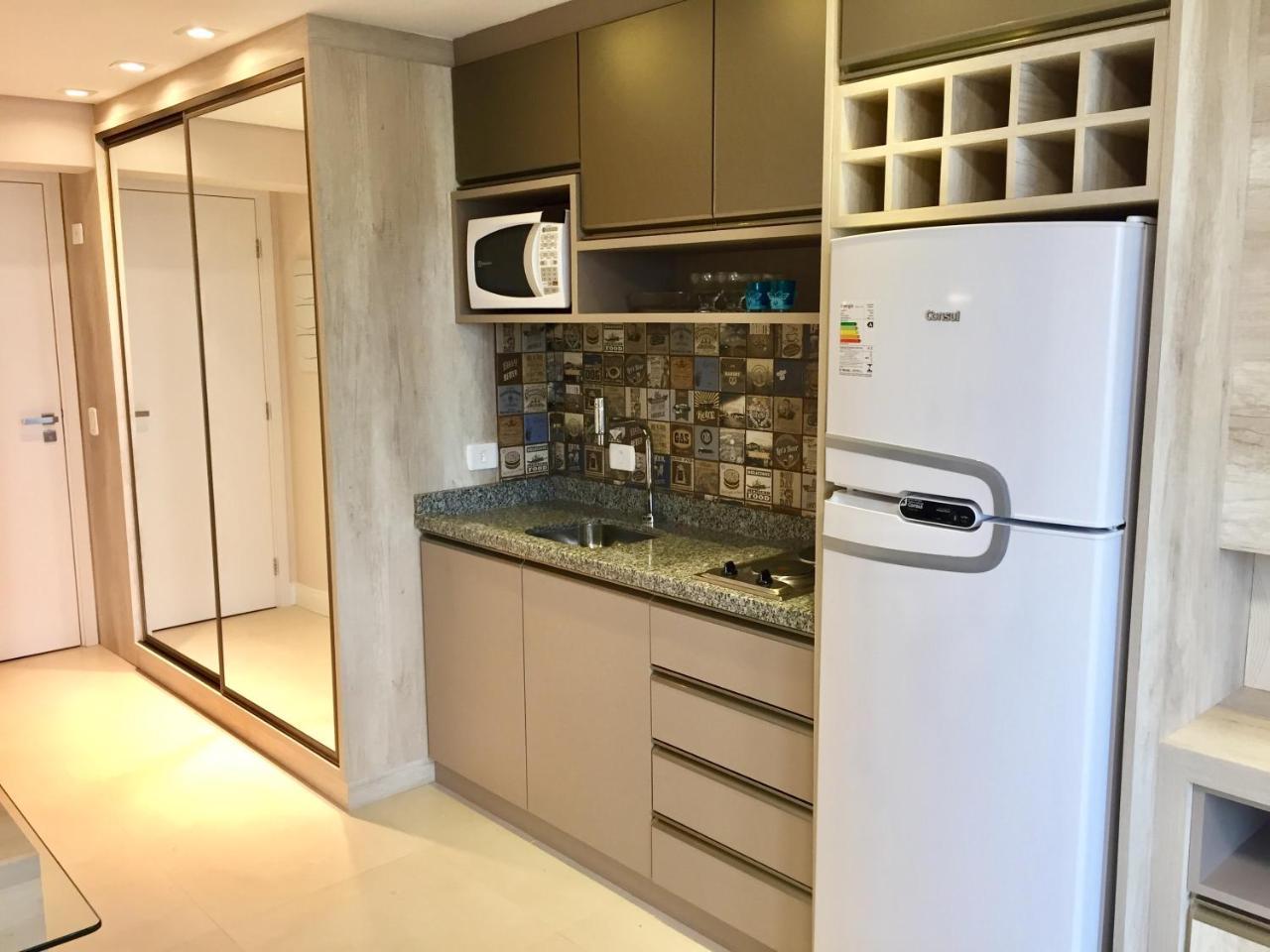 קוריטיבה Estudio Moderno Com Linda Vista Para A Serra מראה חיצוני תמונה